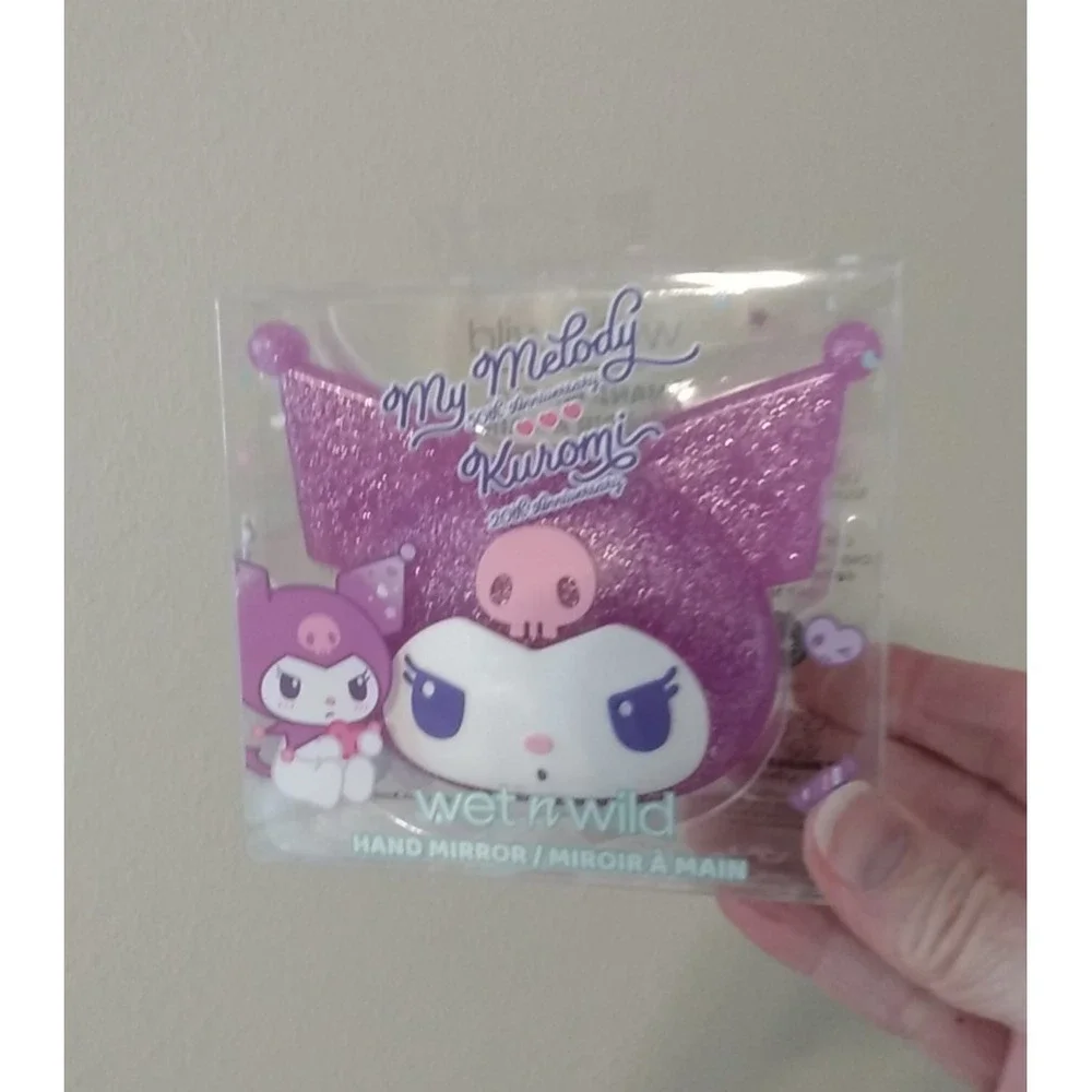 Wet n Wild Kuromi 20th Anniversary Purple Glitter Hand Mirror Limited Edition
